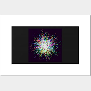 Pixel Firework No.4 Posters and Art